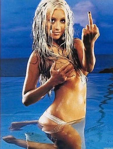 Christina Aguilera Nude Sexy Topless Leaks 21