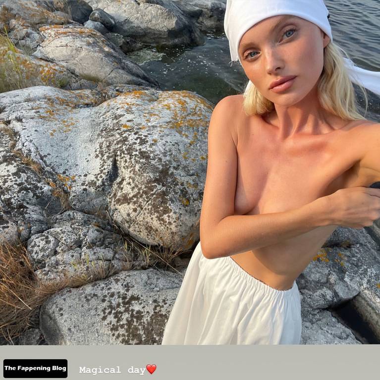 Elsa Hosk Sexy Topless 1