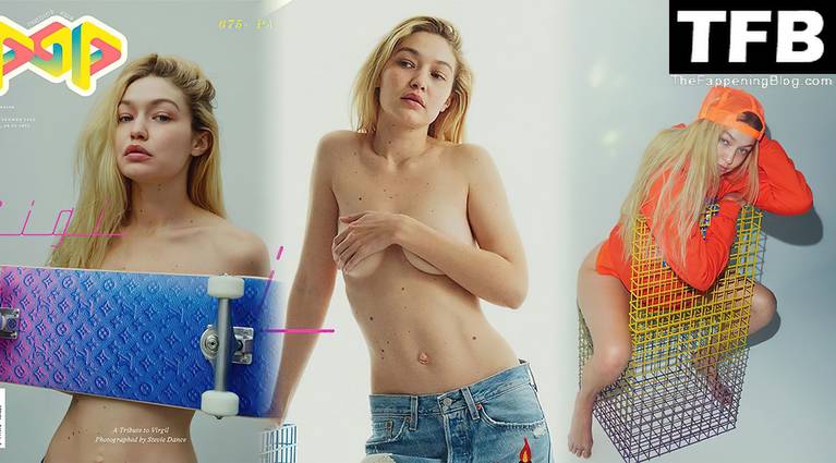 Gigi Hadid Sexy Topless 1