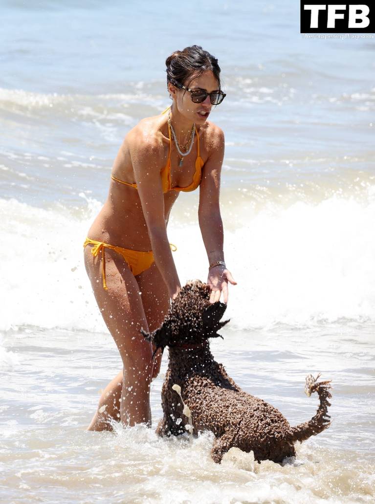 Jordana Brewster on Beach Bikini 23