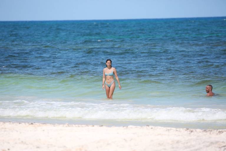 Shanina Shaik Nude on Beach Tits 23