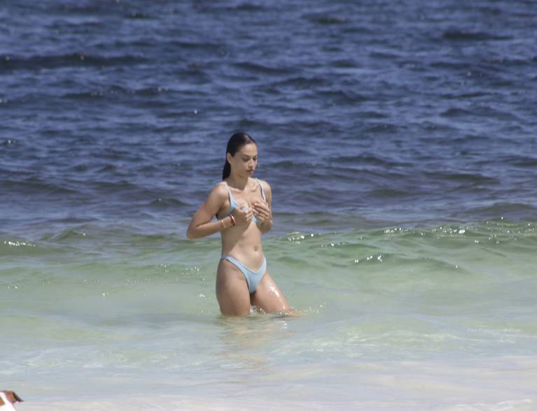 Shanina Shaik Nude on Beach Tits 54