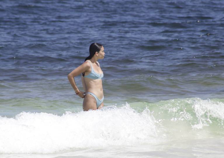 Shanina Shaik Nude on Beach Tits 56