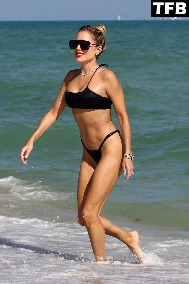 Sylvie Meis Sexy on Beach Bikini 54